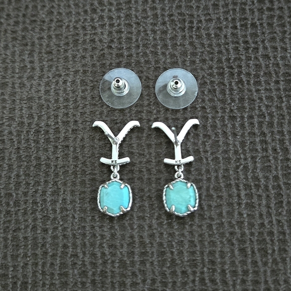 Yellow💛 Rose🌹 By Kendra Scott x Yellowstone🐂 "Dutton" Drop Earrings - NWT - Picture 7 of 16